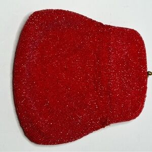 Vintage Elegant Red Beaded Clutch Chicago 1950’s